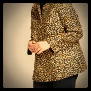 Who What Wear Leopard Print Coat Jacket Plus 4XL